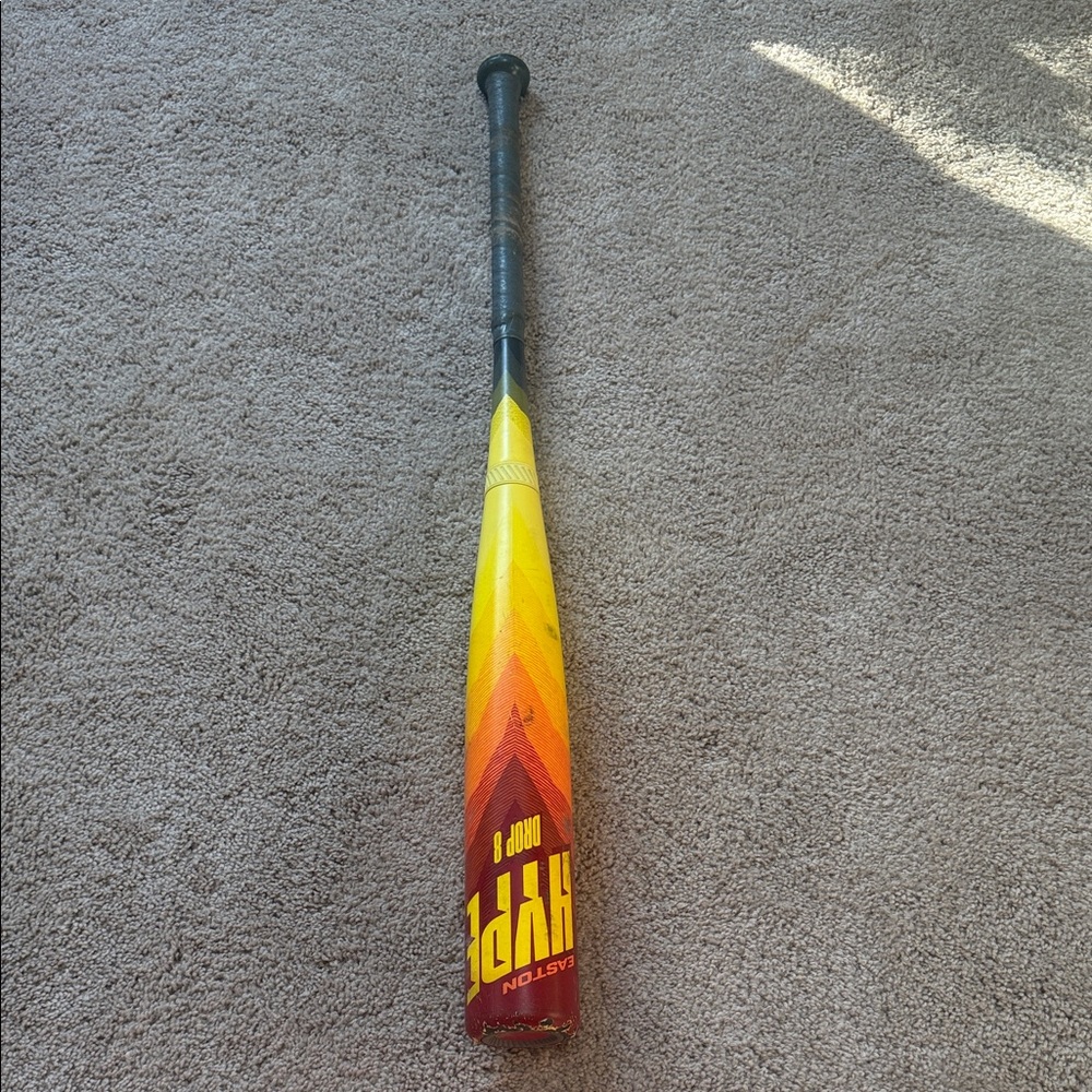 Easton Hype Fire Bat in Red and Yellow